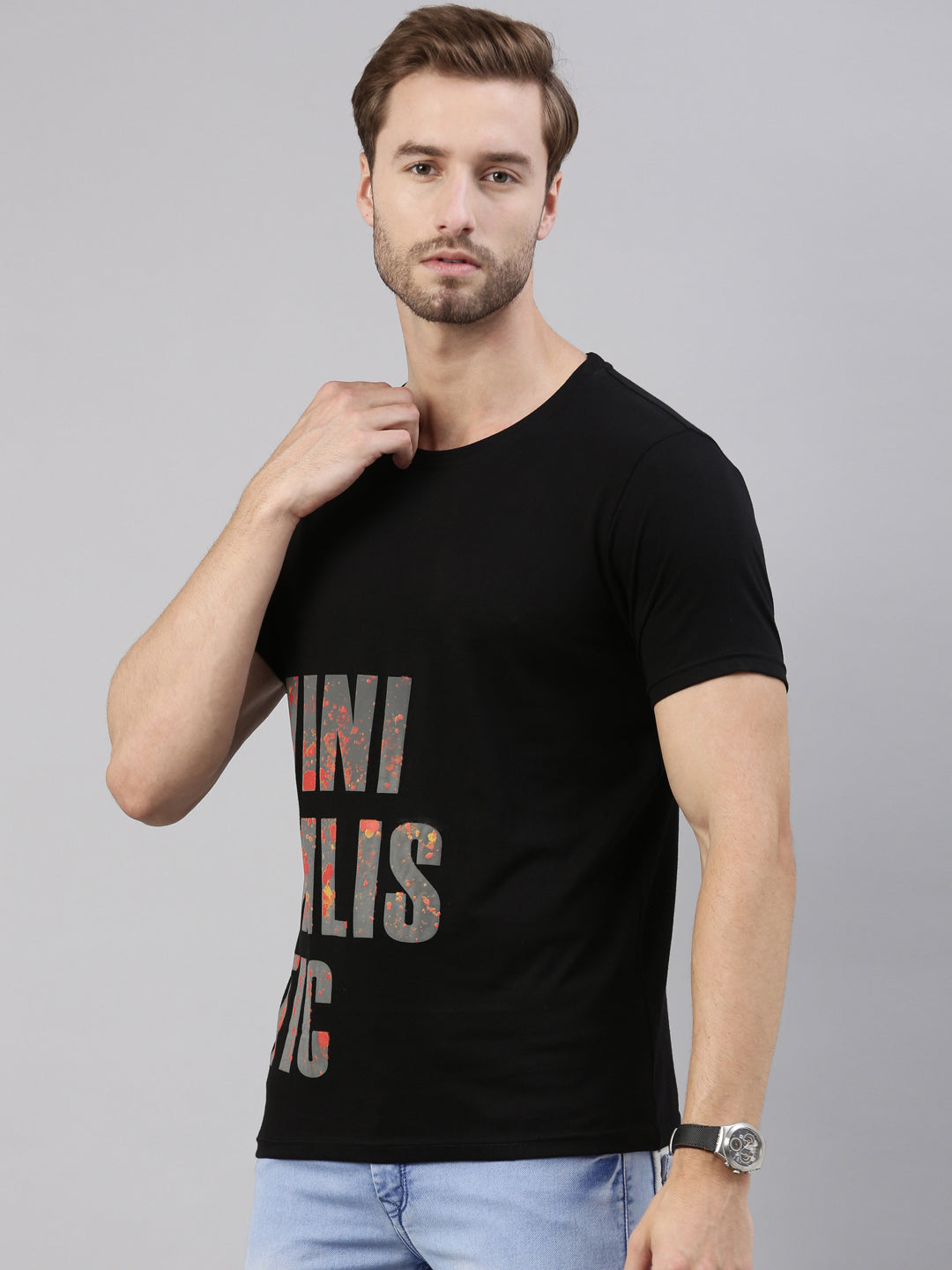 JOVEN MEN PRINTED T-SHIRT