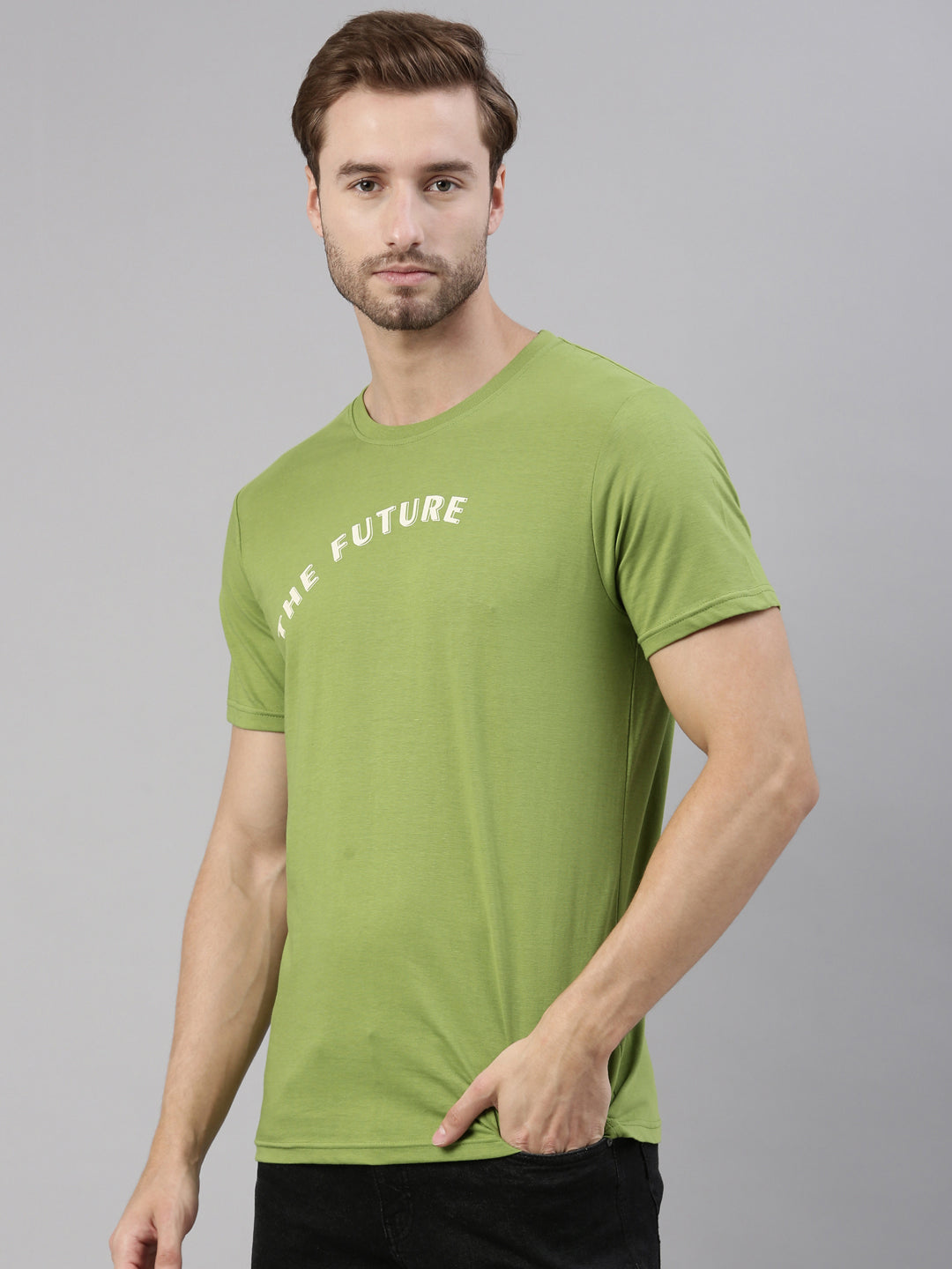 JOVEN MEN PRINTED T-SHIRT