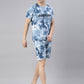 JOVEN MENS TIE-DYE CO-ORDINATED SET(T-SHIRT AND SHORTS)