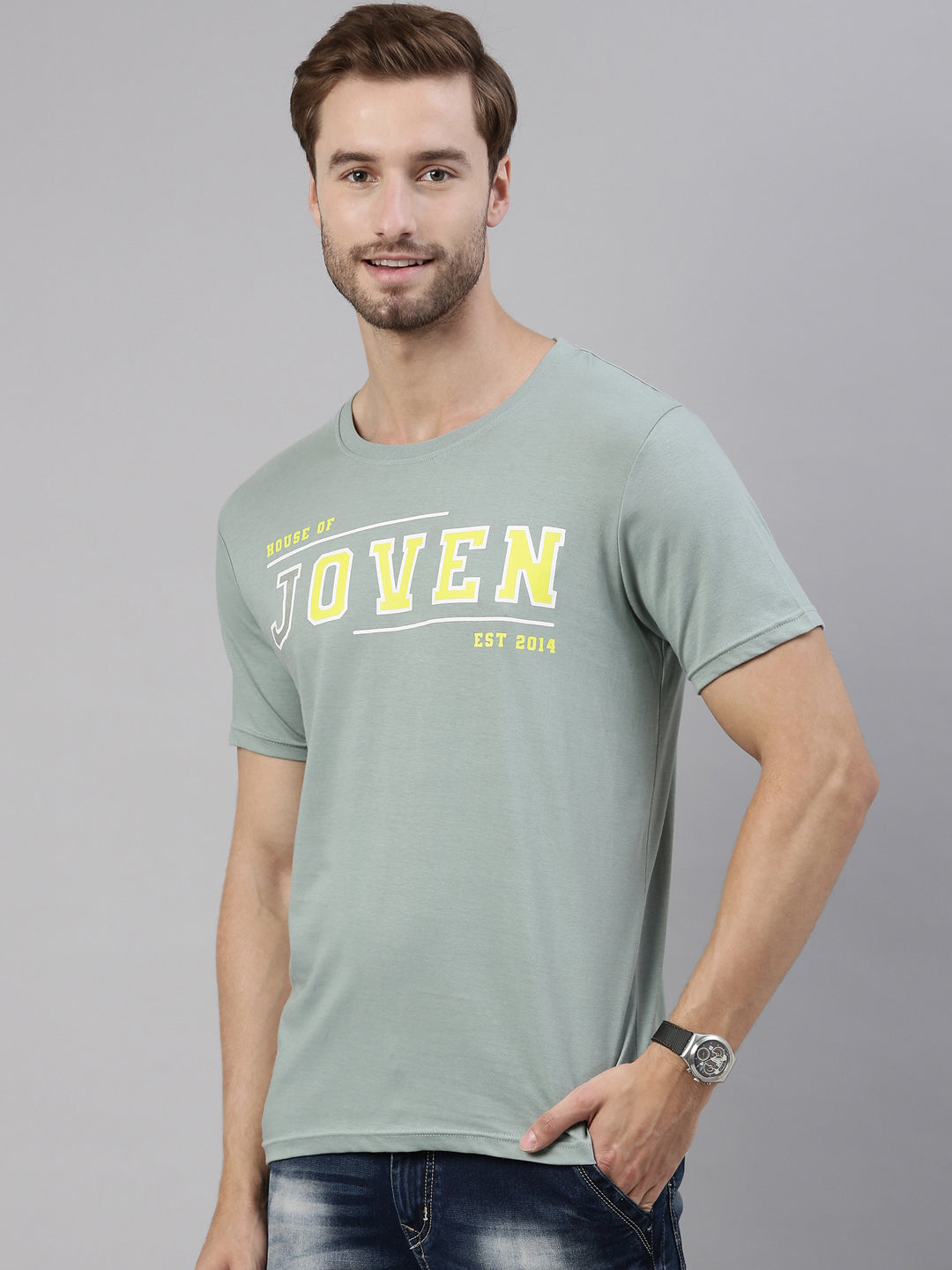 JOVEN MEN PRINTED T-SHIRT