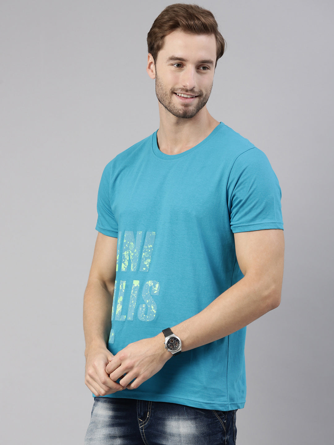 JOVEN MEN PRINTED T-SHIRT