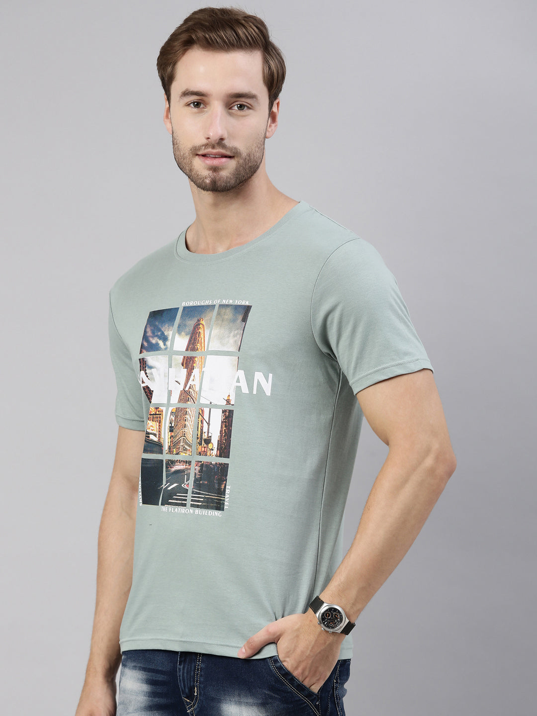 JOVEN MEN PRINTED T-SHIRT