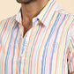 Joven Men's Multicolor Printed Co-Ords Set