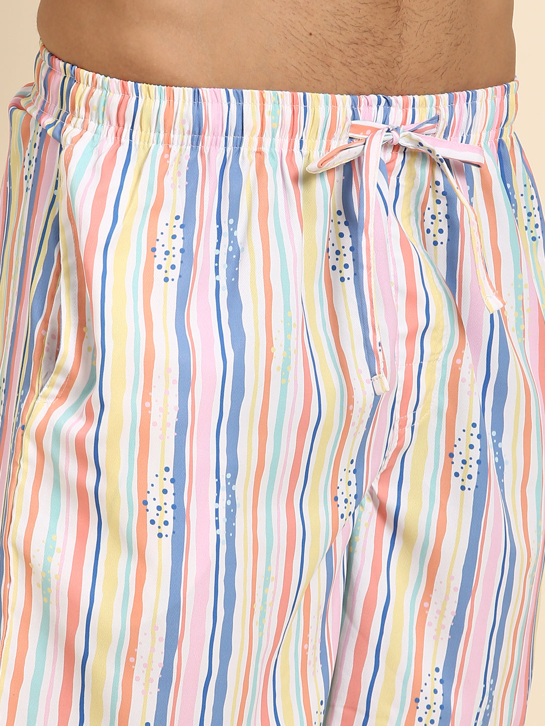 Joven Men's Multicolor Printed Co-Ords Set