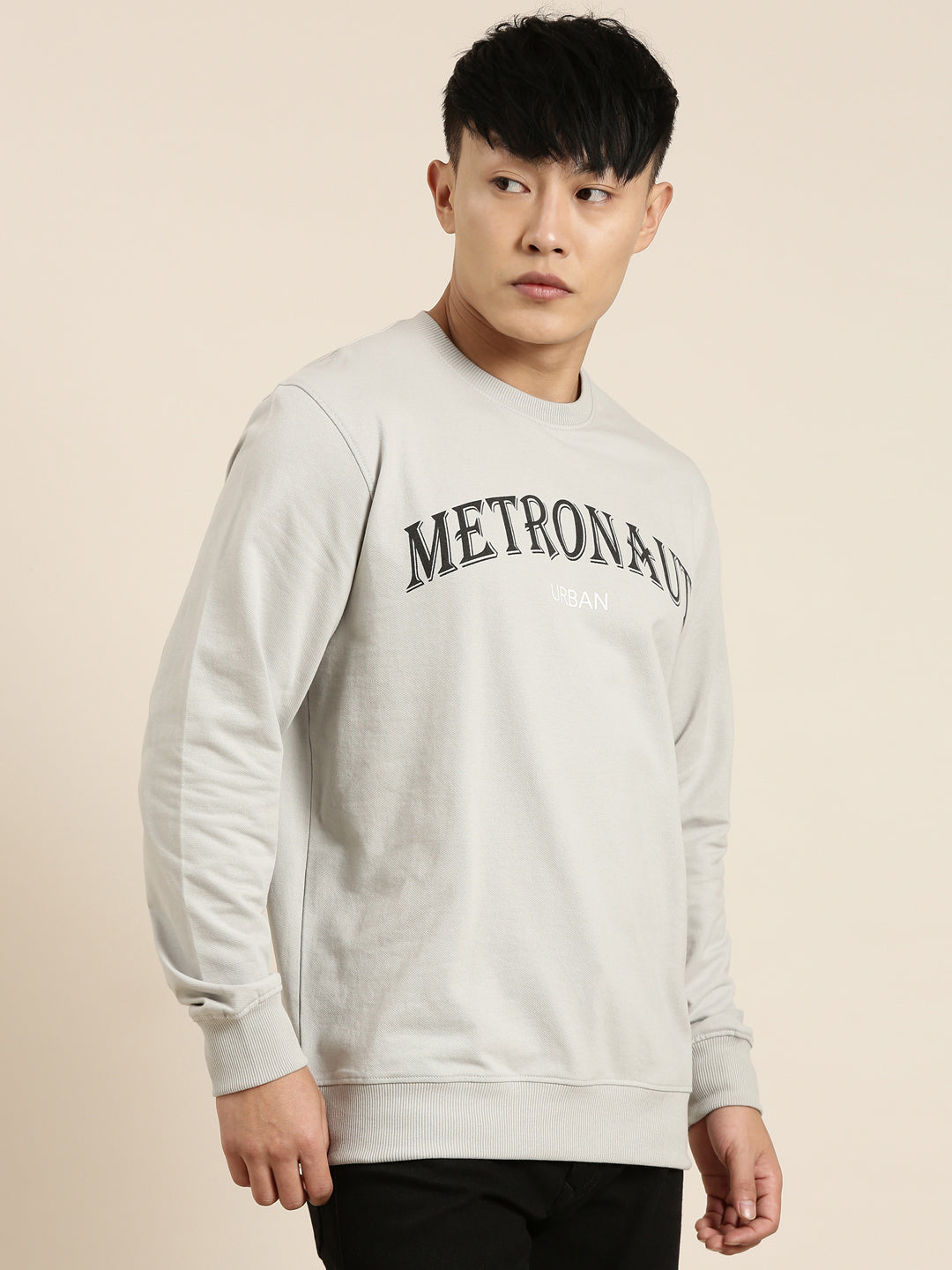 Men's Solid Round Neck Full Sleeve Sweatshirt