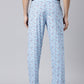 JOVEN Men Blue Printed Pyjama