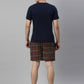 JOVEN MEN CHECKED PURE COTTON EASY SHORTS
