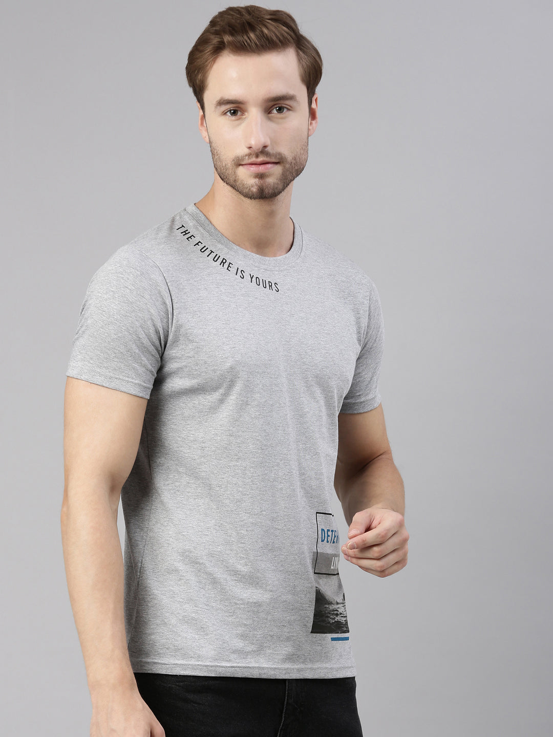 JOVEN MEN PRINTED T-SHIRT