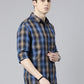 JOVEN Men Checked Pure Cotton Full Sleeve Casual Shirt