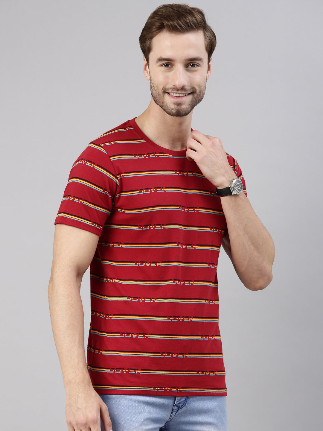 JOVEN MEN PRINTED T-SHIRT