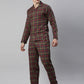 JOVEN MEN CHECKED PURE COTTON SLEEPSUIT
