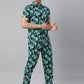 JOVEN MEN PRINTED PURE COTTON SLEEPSUIT