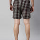 JOVEN MEN CHECKED PURE COTTON EASY SHORTS