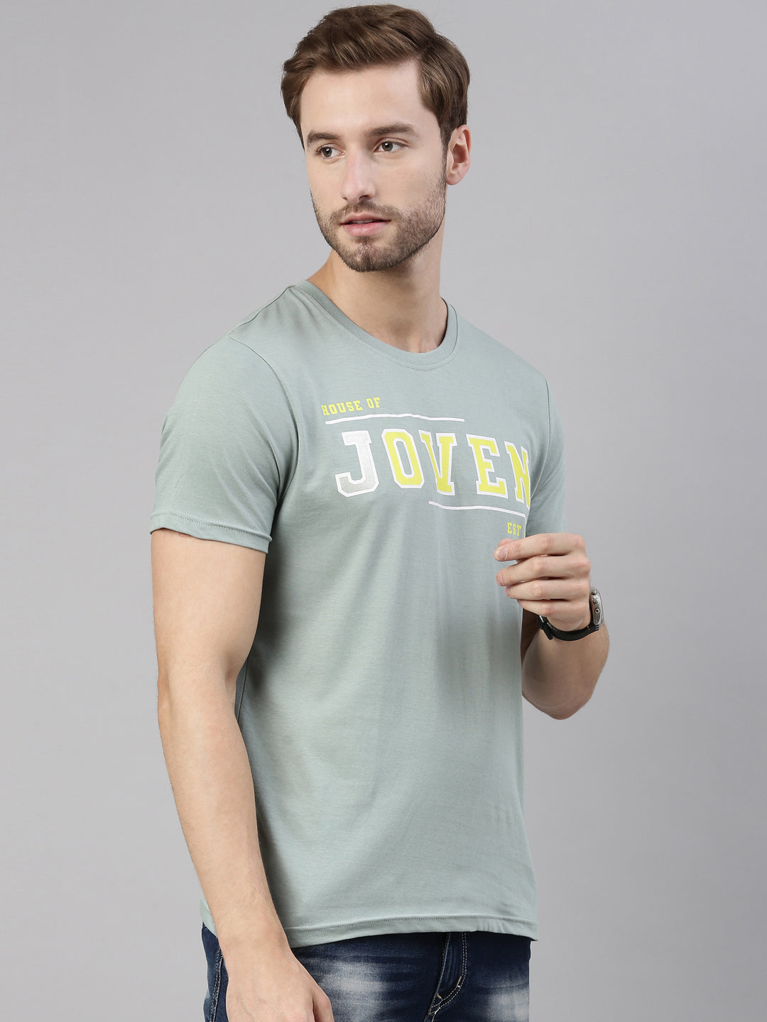 JOVEN MEN PRINTED T-SHIRT