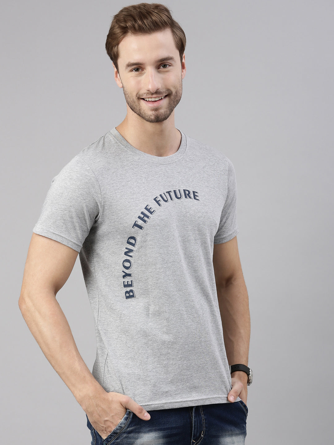 JOVEN MEN PRINTED T-SHIRT