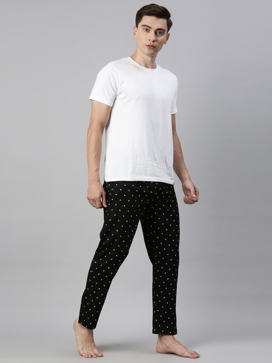 JOVEN MENS PRINTED LOUNGE SET