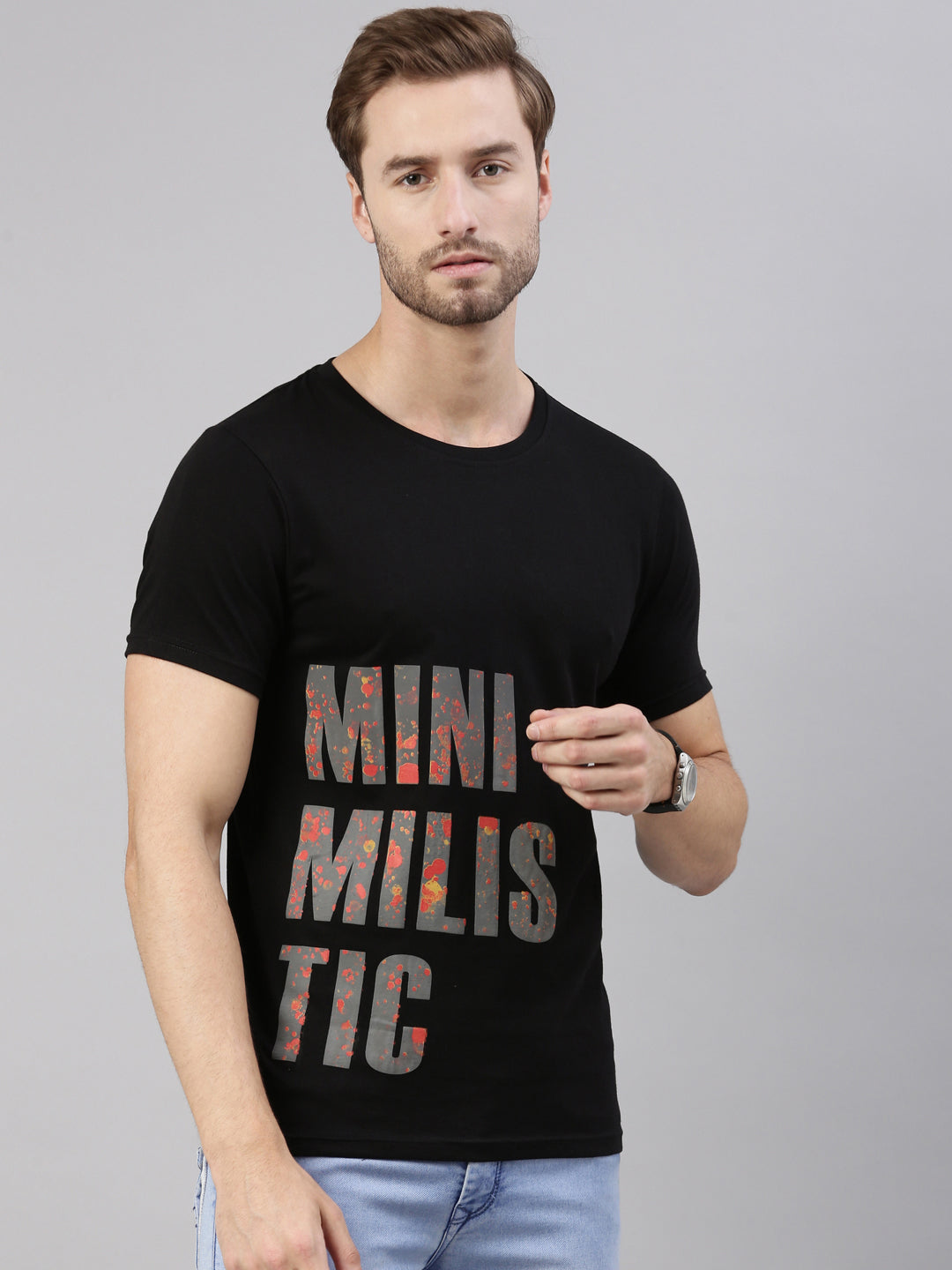 JOVEN MEN PRINTED T-SHIRT