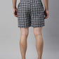 JOVEN MEN CHECKED PURE COTTON EASY SHORTS