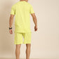 JOVEN Men Light Green Printed Co-Ords Set