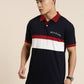 Men's Cut & Sew Colorblock Casual Polo Collar T-Shirt