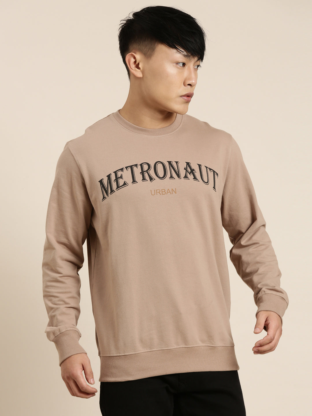 Men's Solid Round Neck Full Sleeve Sweatshirt