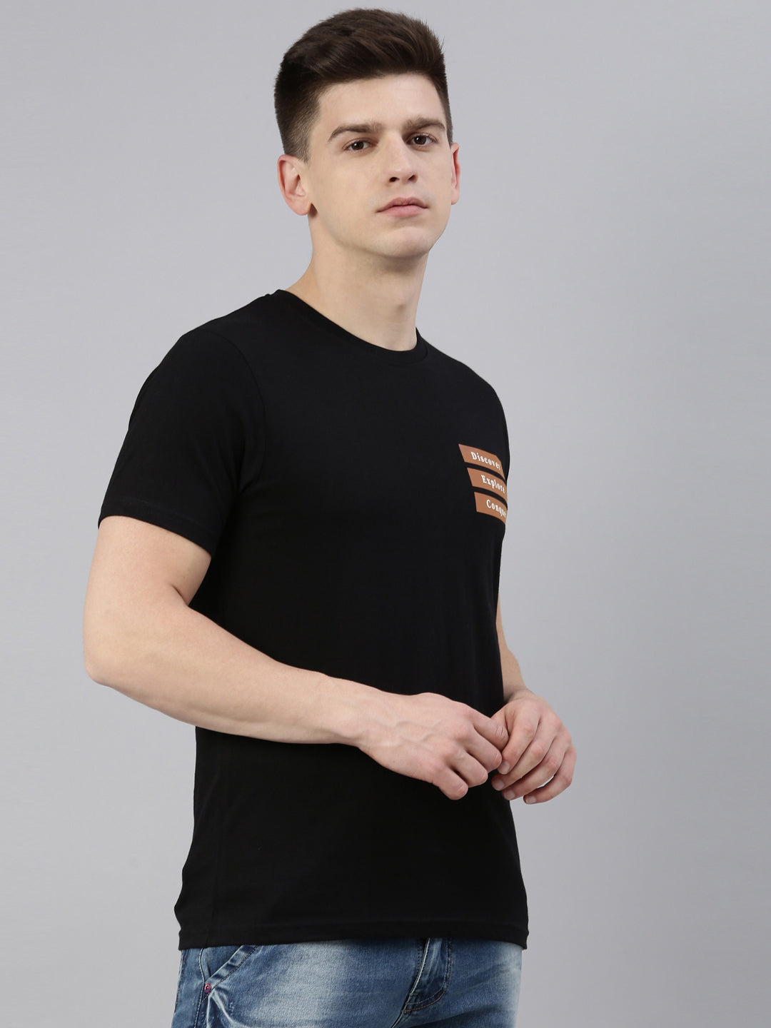 JOVEN MEN PRINTED T-SHIRT