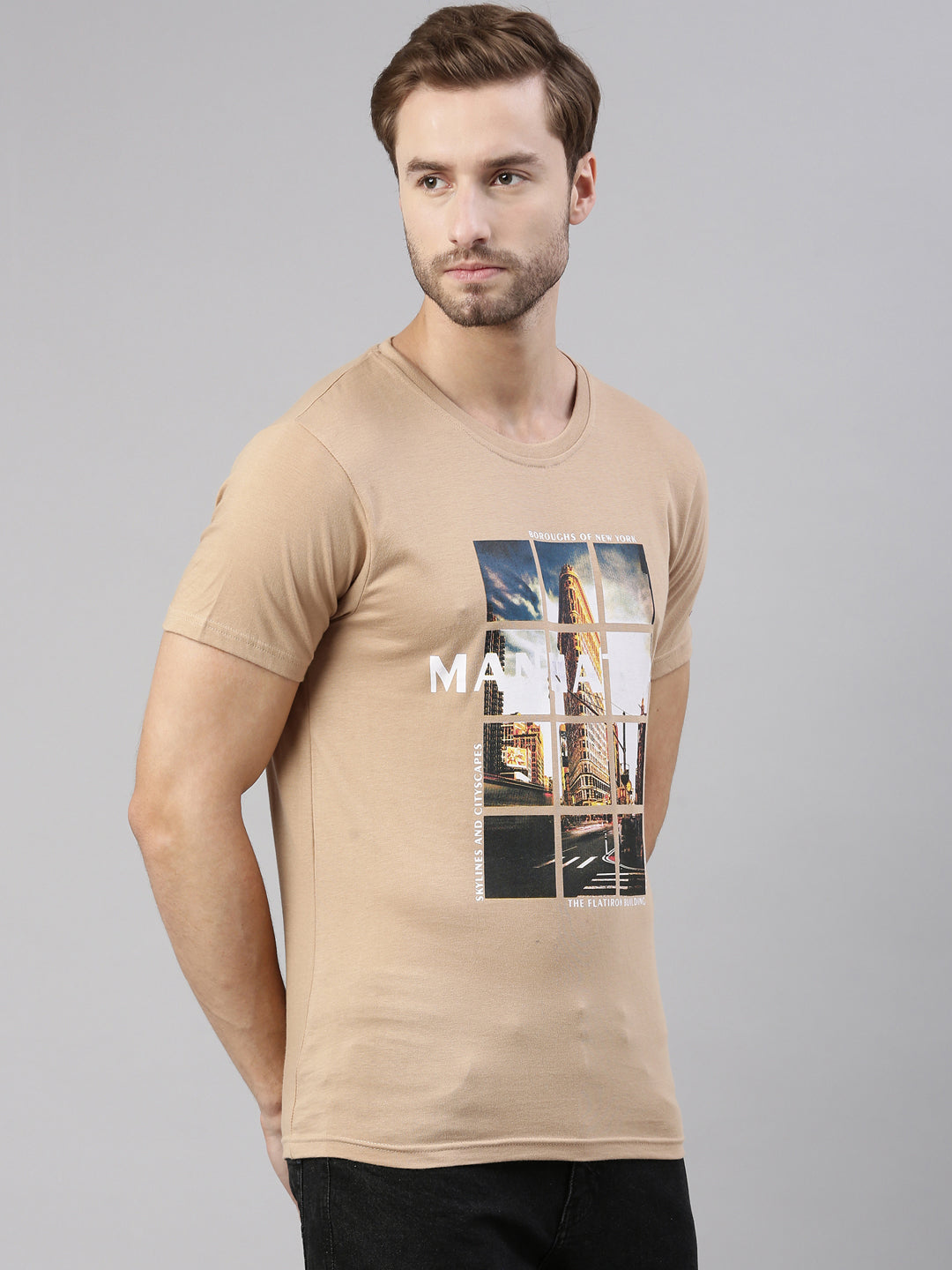JOVEN MEN PRINTED T-SHIRT