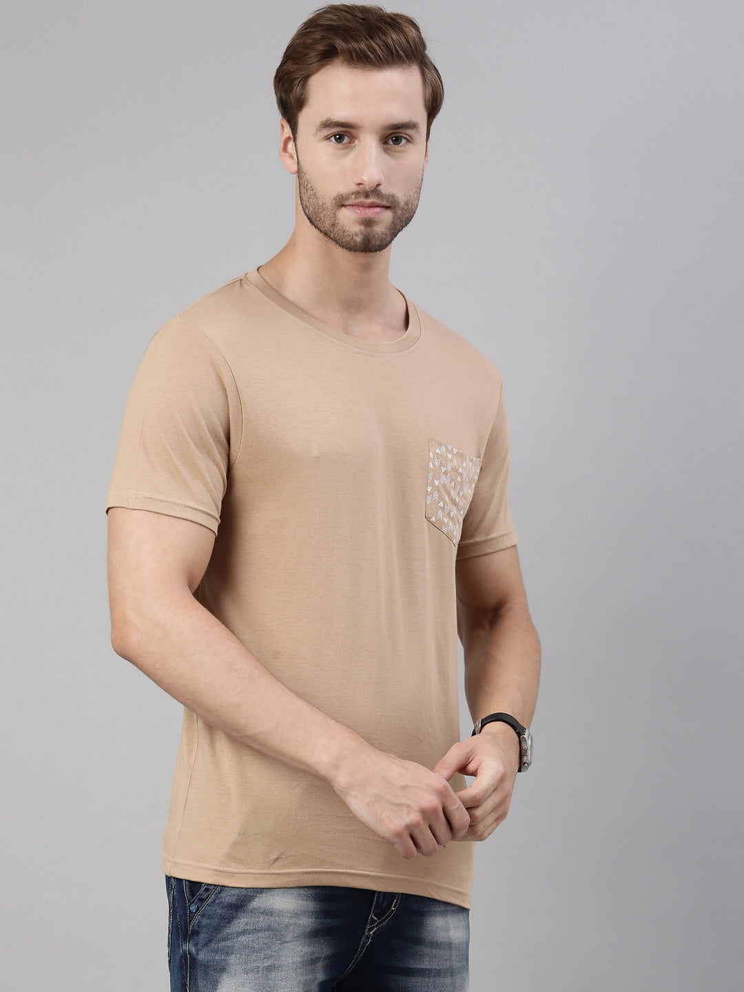 JOVEN MEN PRINTED T-SHIRT