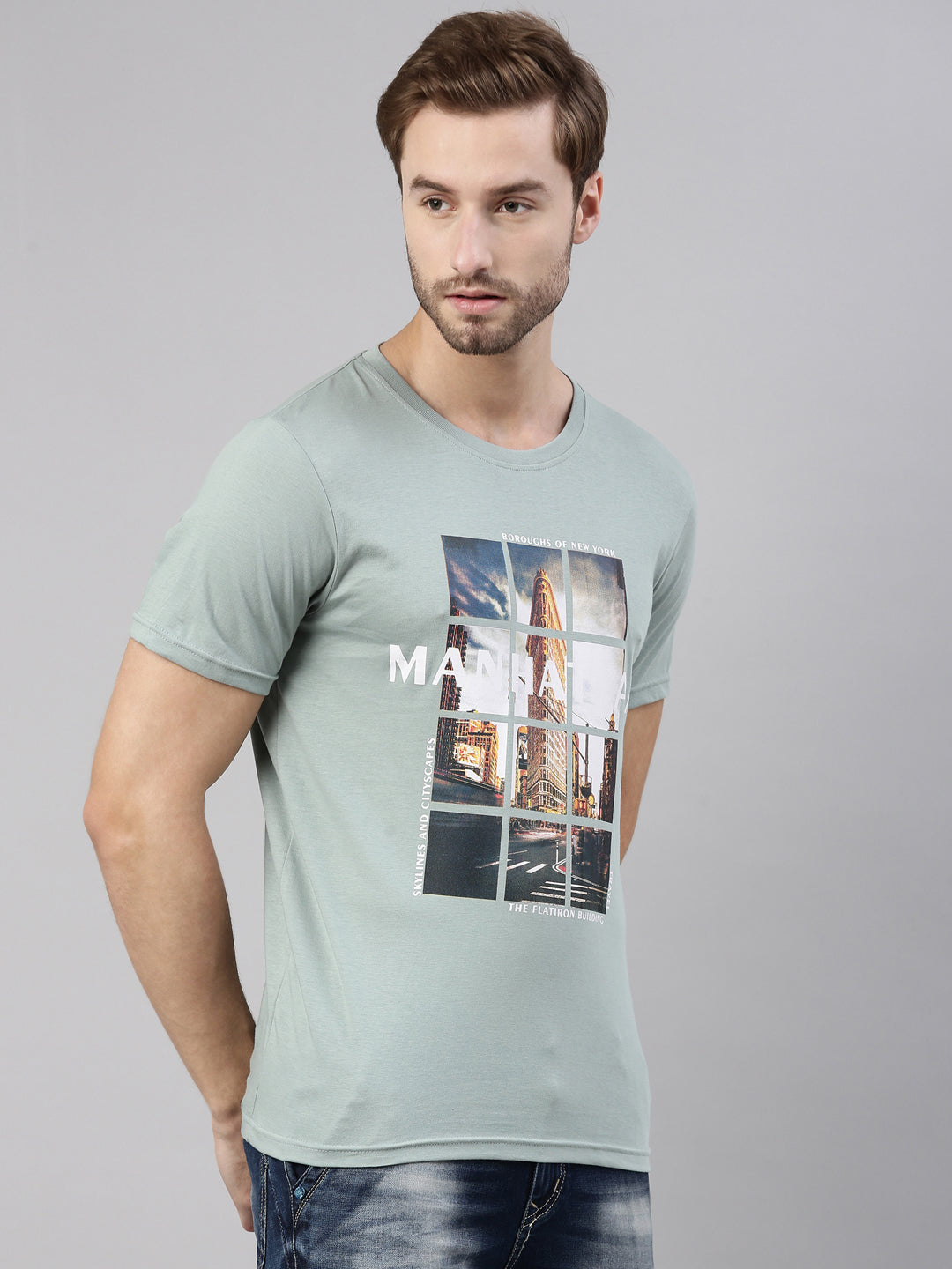JOVEN MEN PRINTED T-SHIRT