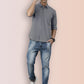 Broon Mens Slim Fit Premium Cotton Solid Shirt