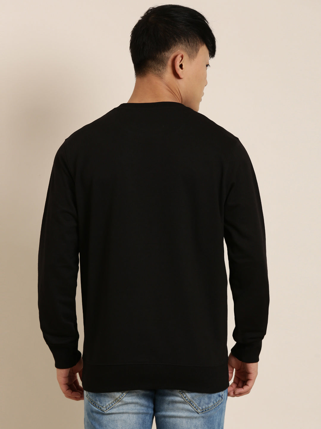 Men's Solid Round Neck Full Sleeve Sweatshirt
