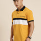 Men's Cut & Sew Colorblock Casual Polo Collar T-Shirt