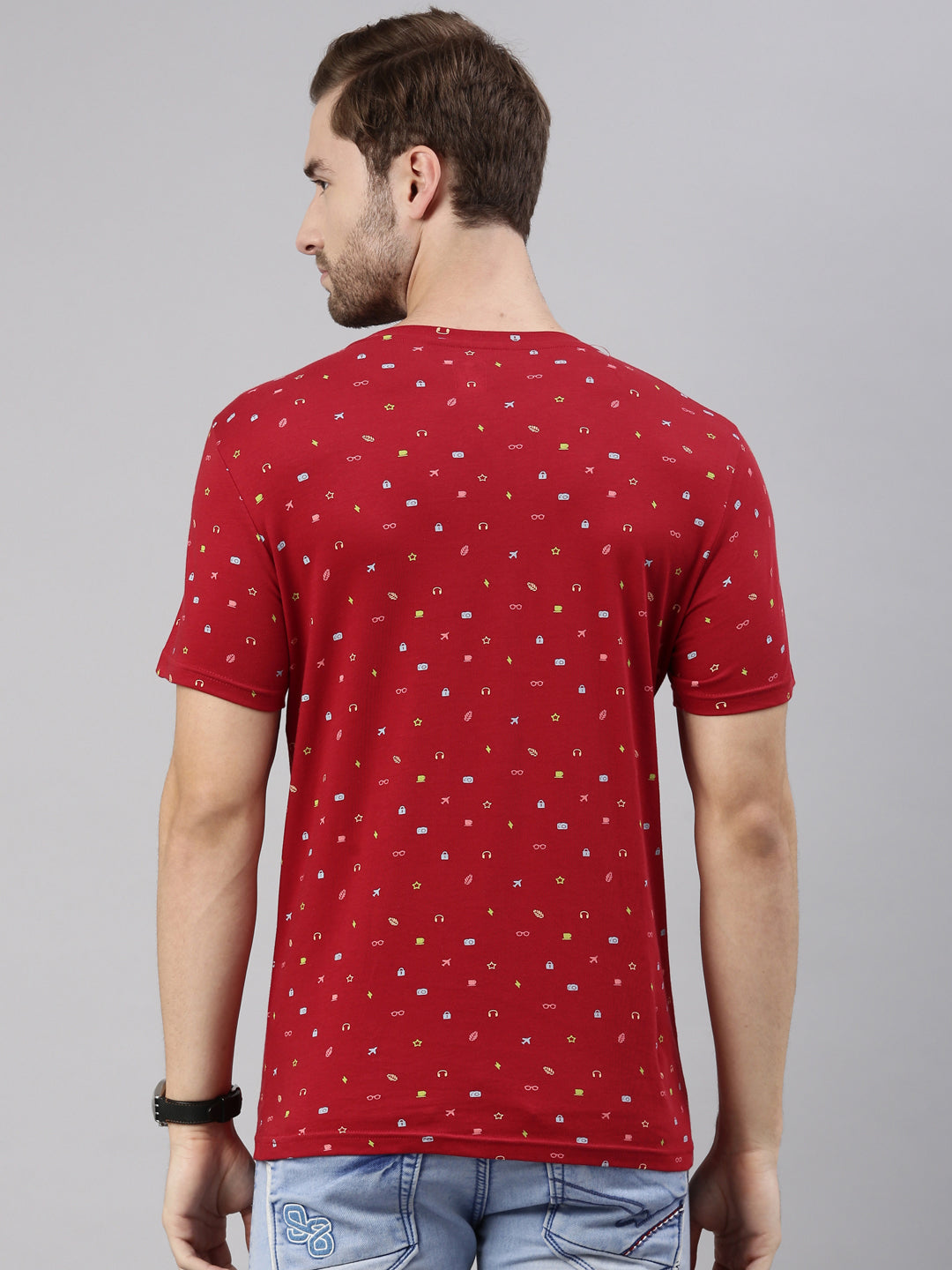 JOVEN MEN PRINTED T-SHIRT