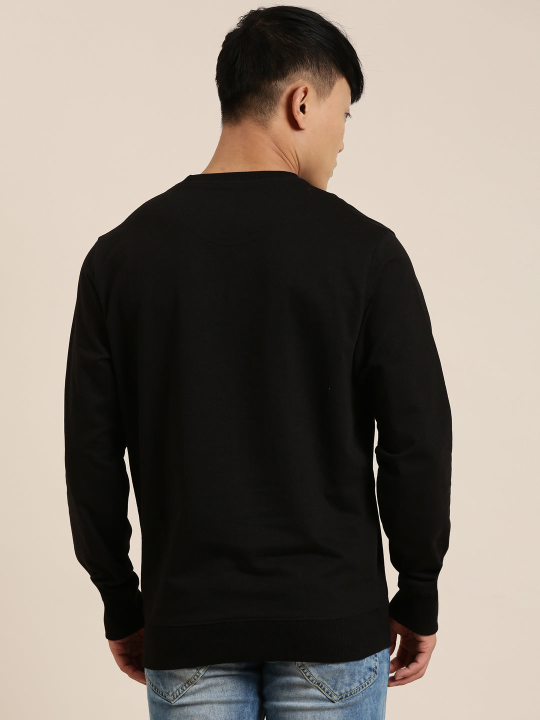 Men's Solid Round Neck Full Sleeve Sweatshirt