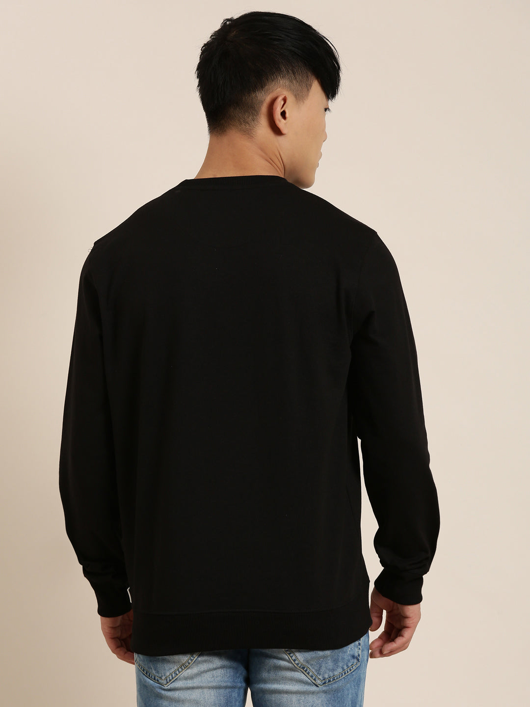 Men's Solid Round Neck Full Sleeve Sweatshirt