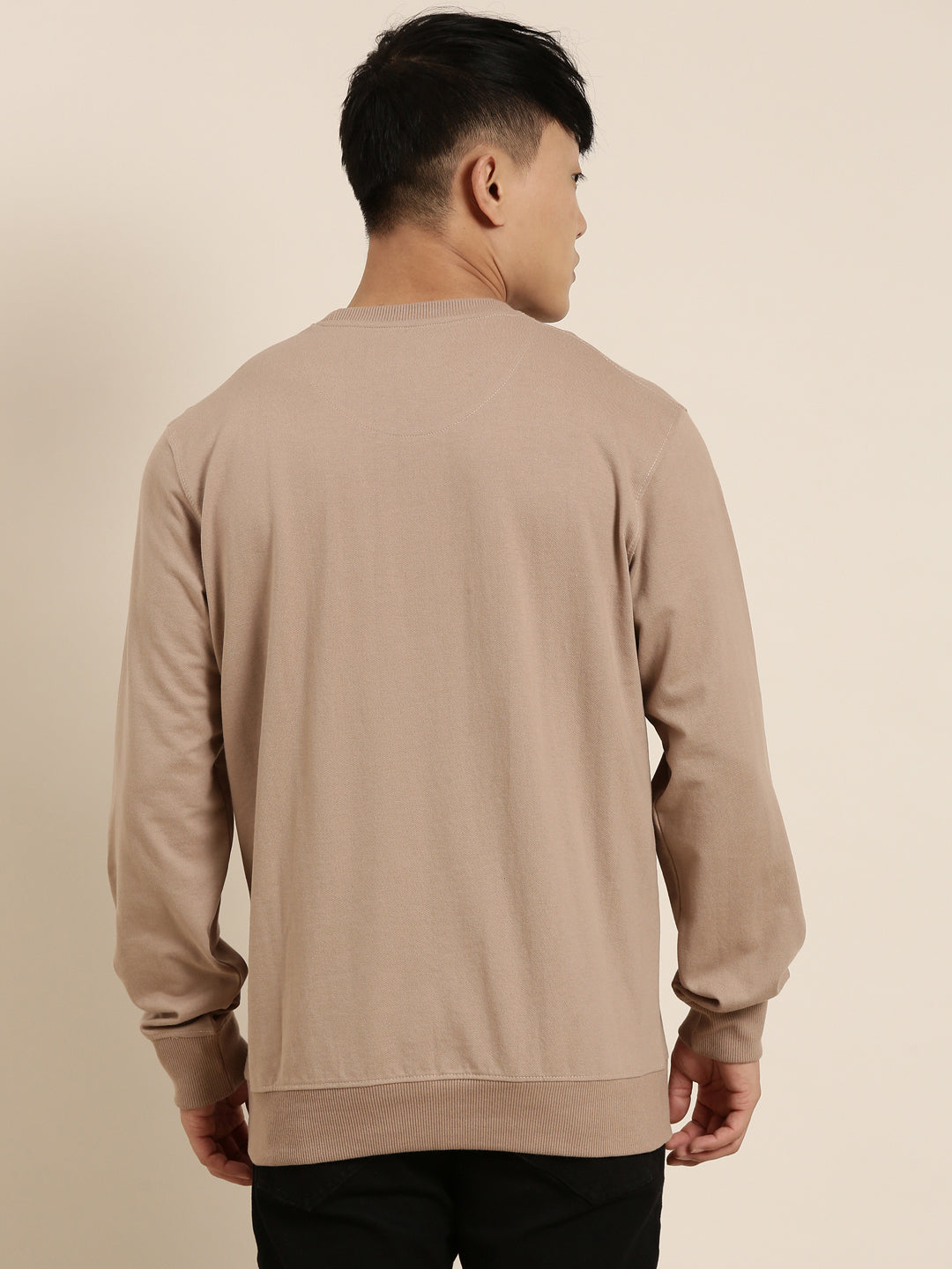 Men's Solid Round Neck Full Sleeve Sweatshirt