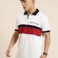 Men's Cut & Sew Colorblock Casual Polo Collar T-Shirt