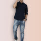Broon Mens Slim Fit Premium Cotton Solid Shirt