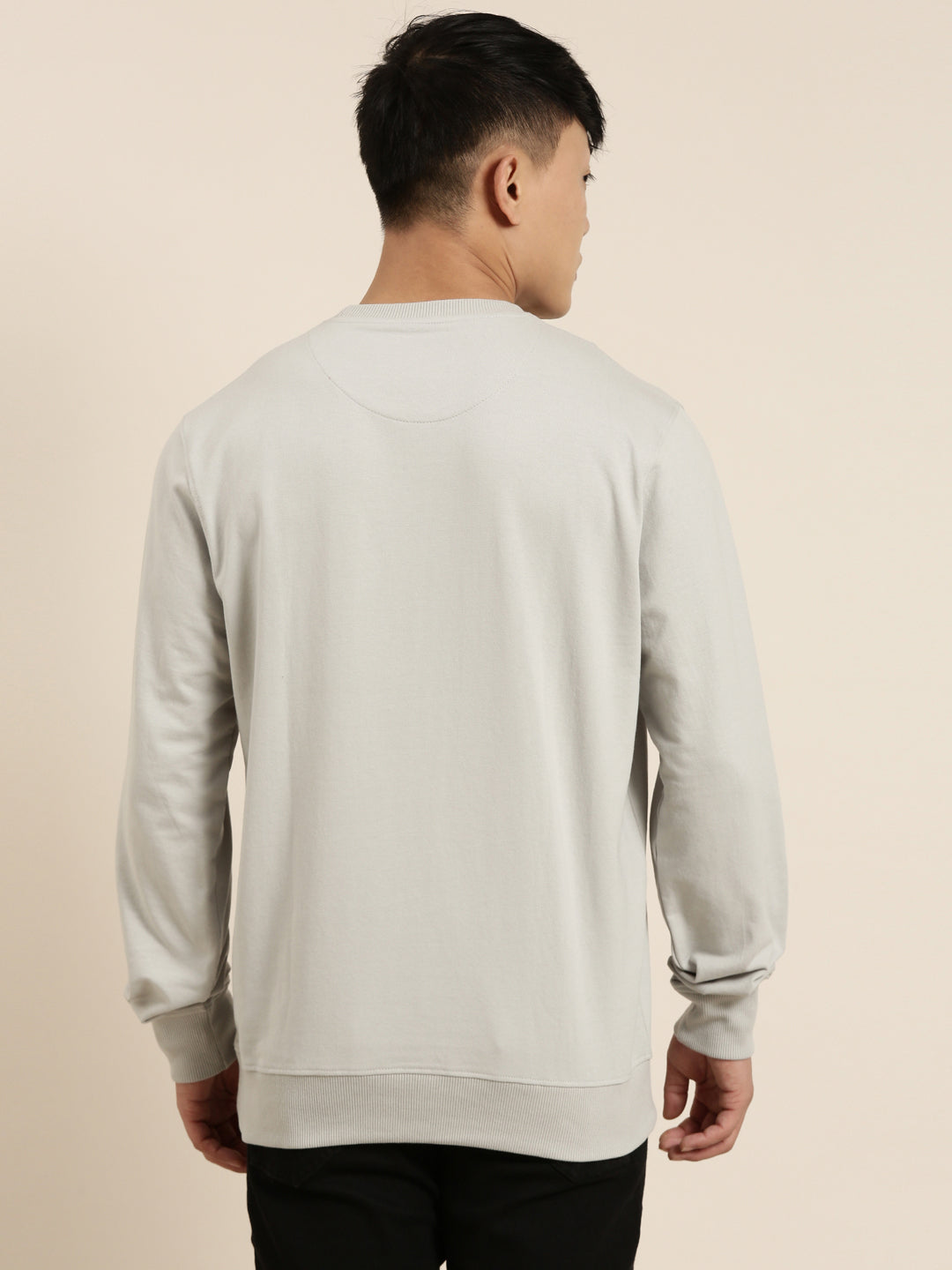 Men's Solid Round Neck Full Sleeve Sweatshirt