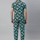 JOVEN MEN PRINTED PURE COTTON SLEEPSUIT