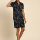Joven Men's Black Printed Co-Ords Set