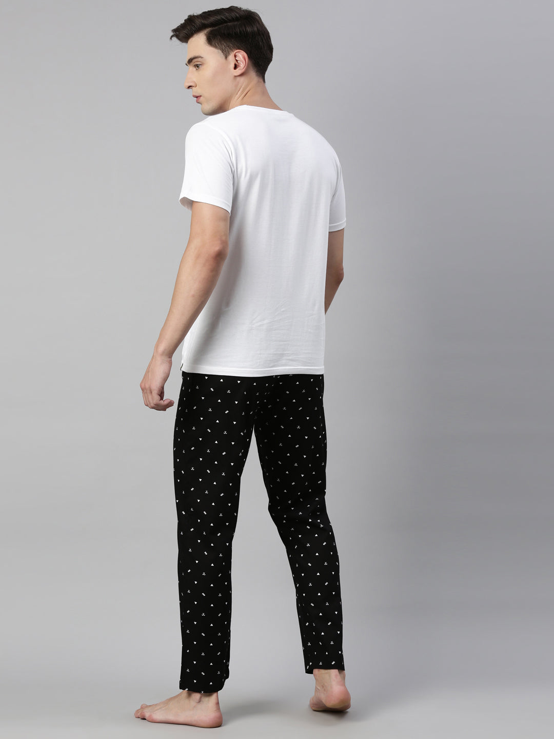 JOVEN MENS PRINTED LOUNGE SET