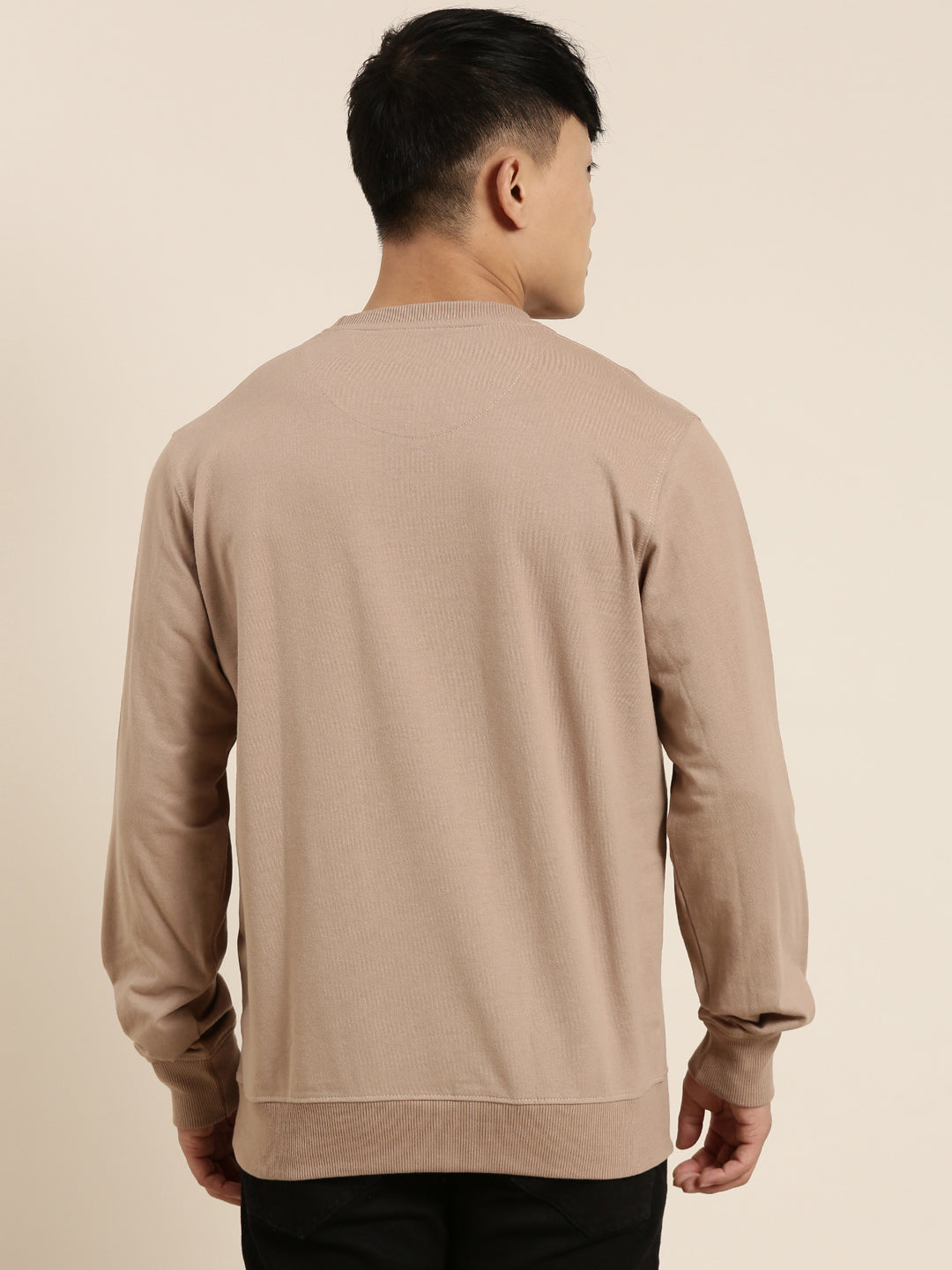 Men's Solid Round Neck Full Sleeve Sweatshirt