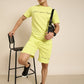JOVEN Men Light Green Printed Co-Ords Set