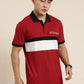 Men's Cut & Sew Colorblock Casual Polo Collar T-Shirt