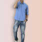 Broon Mens Slim Fit Premium Cotton Solid Shirt