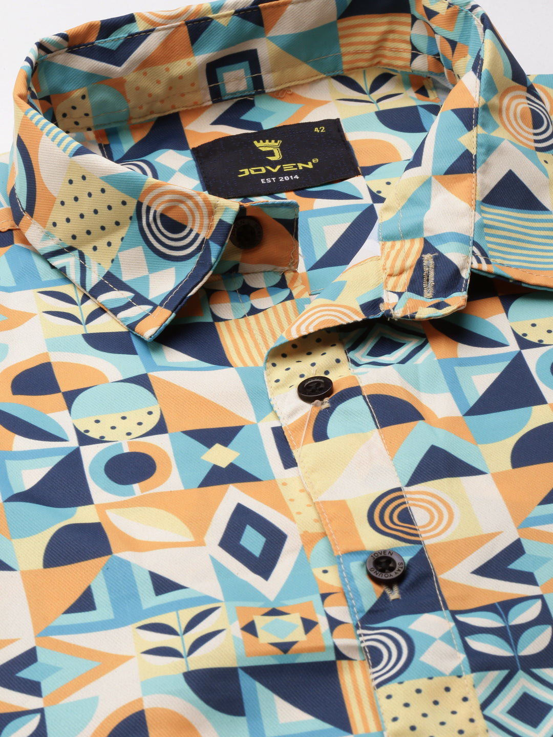 Joven Men's Multicolor Printed Co-Ords Set