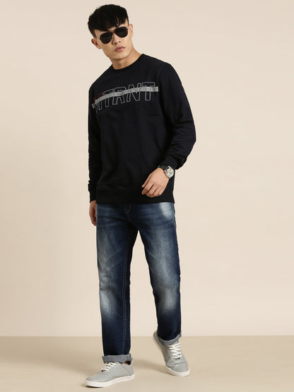 Men's Solid Round Neck Full Sleeve Sweatshirt