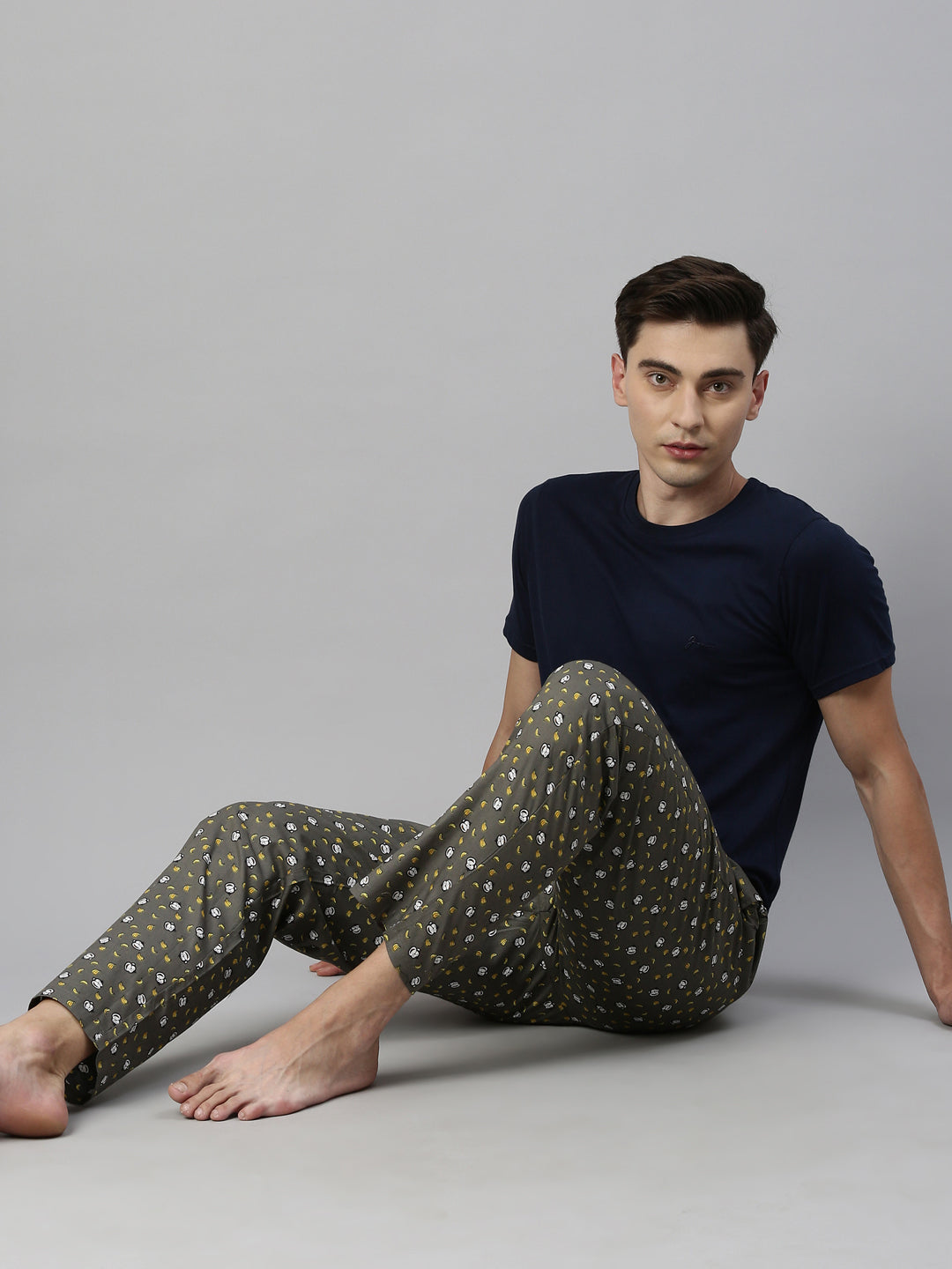 JOVEN MENS PRINTED LOUNGE SET