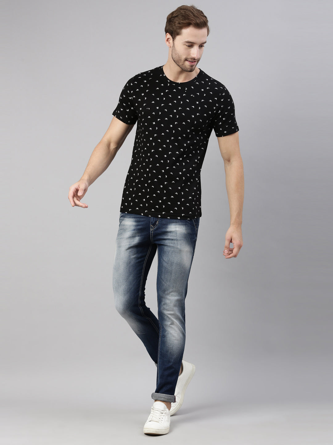 JOVEN MEN PRINTED T-SHIRT